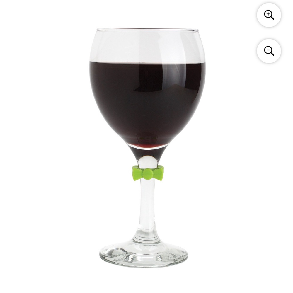 Bow Tie Wine Glass Charms - Set of 12